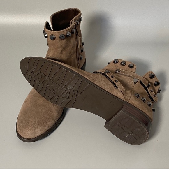 Stuart Weitzman Go West Suede Studded Booties - Picture 6 of 9